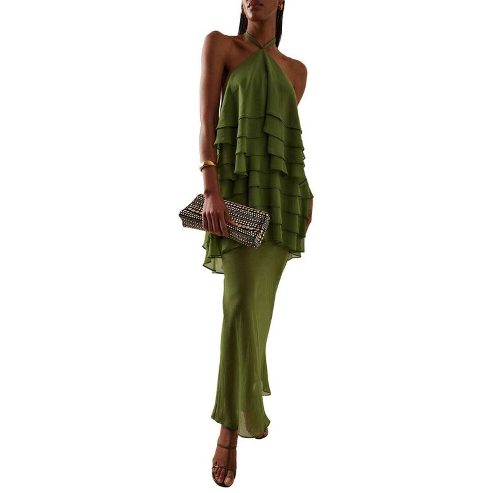 Linda Charm Womens  Embellished Maxi Dress
